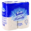 Туалетная бумага "Lotus Family Colours", 4 рулона целлюлоза Изготовитель: Россия Товар сертифицирован инфо 13611q.
